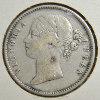 British East India Company 1840 silver Rupee VF