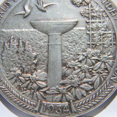 1934 New York Herald Tribune Yard & Garden Competition silver medal