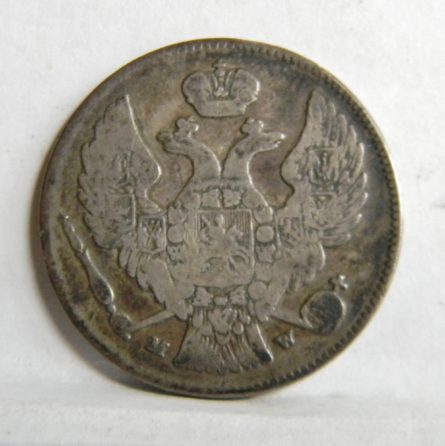 Poland Russia 1837 silver 30 Kopeks 2 Zlote Severin 3210