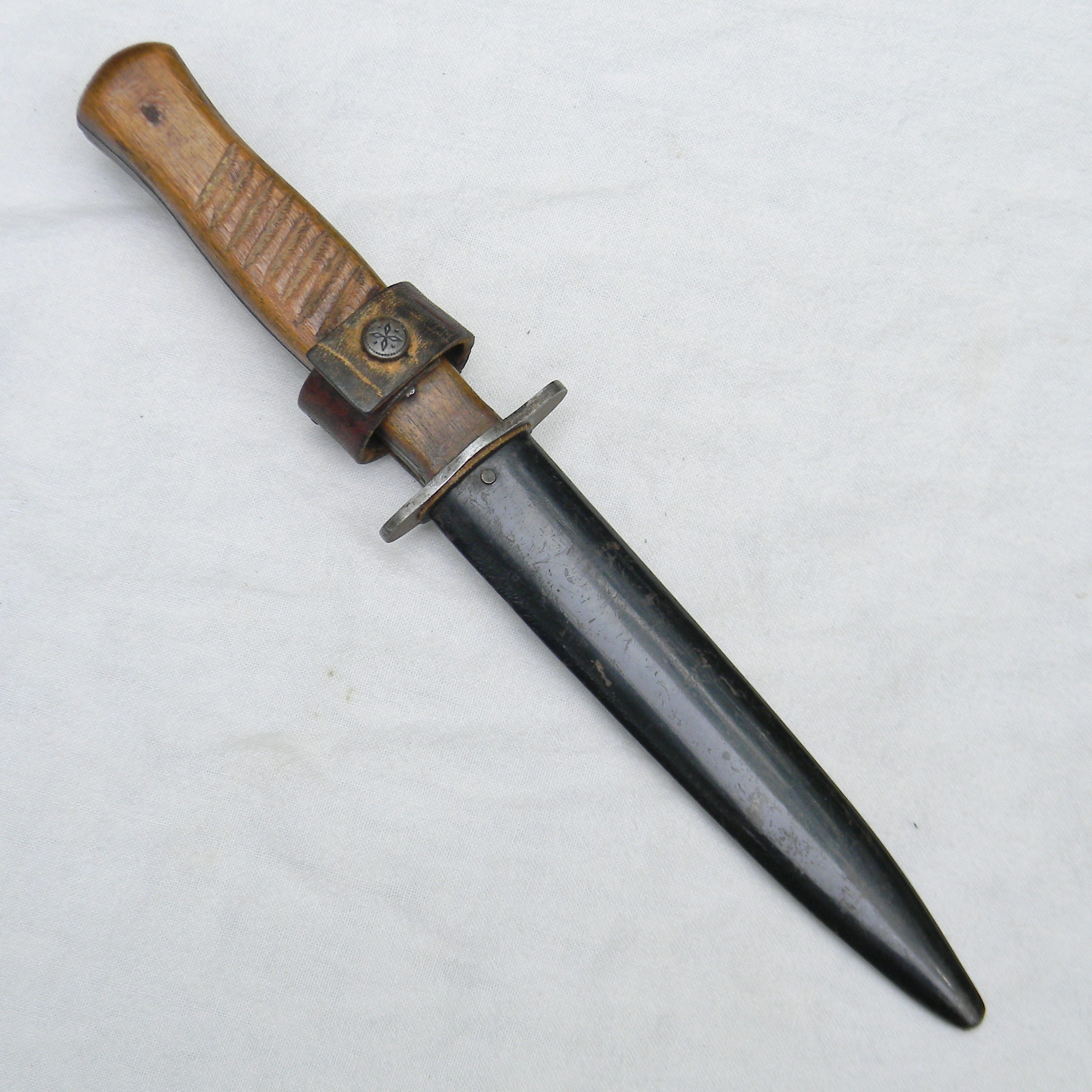 Ww1 Knife Dagger Fighting Kampfmesser German Germany Era Scabbard Army Viet...