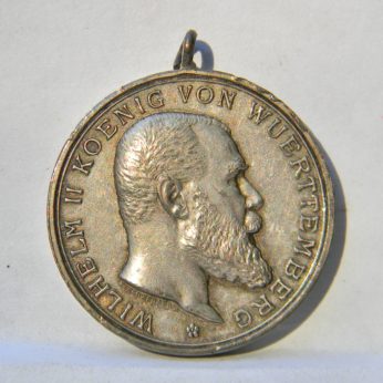 GERMANY Wurttemburg WW1 FOR BRAVERY LOYALTY silver medal