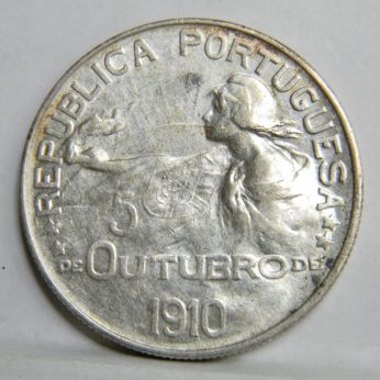 PORTUGAL 1910 silver ESCUDO