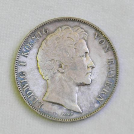 German States Bavaria 1844 silver 3.5 Gulden 2 Thaler