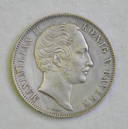 German States Bavaria 1855 silver 3.5 Gulden 2 Thaler