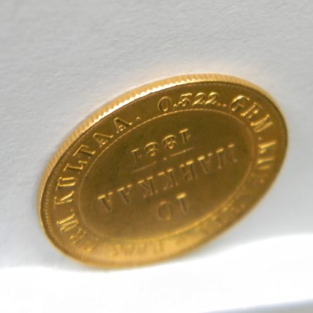 FINLAND under Russia 1881-S gold 10 MARKKAA, scarce Uncirculated; only 100K minted - Image 7