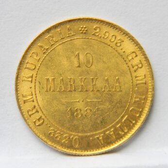 Finland gold 1881 10 Markkaa