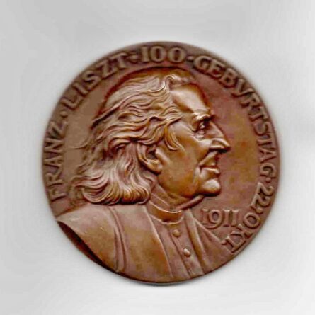 Karl Goetz 1911 Franz Liszt bronze medal