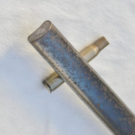 FRANCE WW1 era fighting dagger made from M1874 Gras bayonet; original matching-serial scabbard; rare type - Image 14