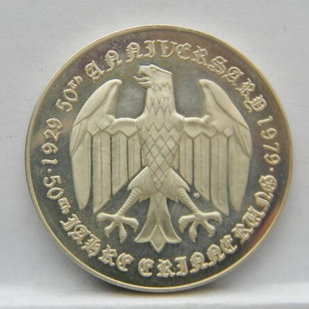 Germany airship Graf Zeppelin 1979 silver medal