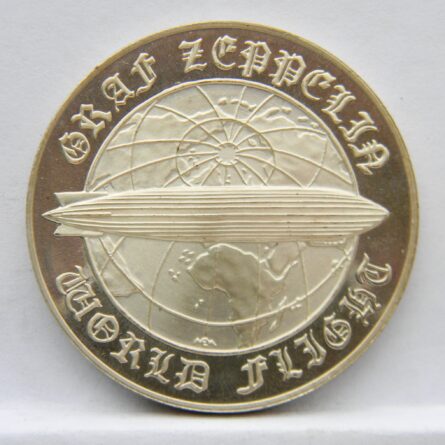 Germany airship Graf Zeppelin 1979 silver medal