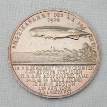 GERMANY 1924 airship LZ126 990 silver medal