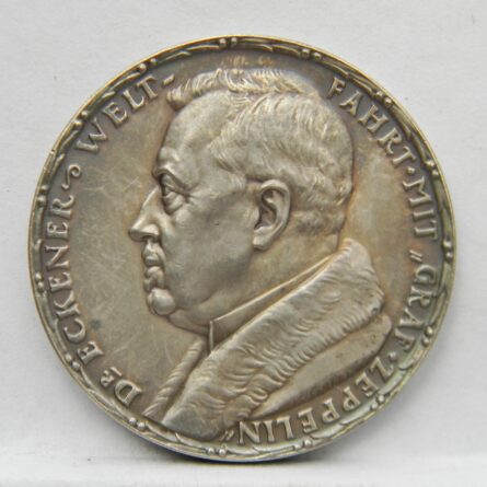 Germany Karl Goetz 1929 Graf Zeppelin silver medal