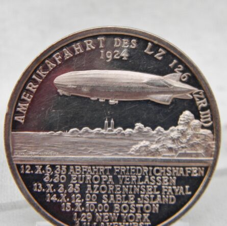 GERMANY 1924 airship LZ126 silver PROOF