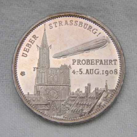 Germany 1908 airship silver medal