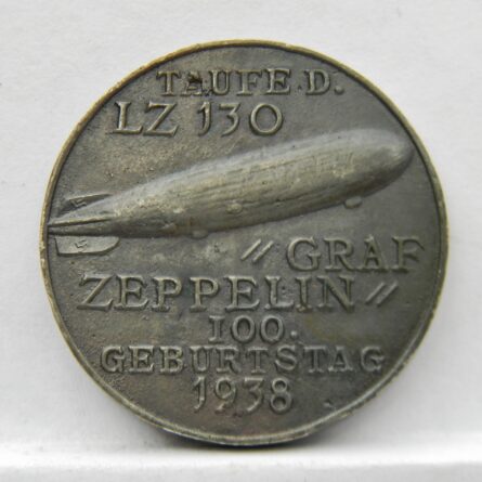 Germany Karl Goetz 1938 airship LZ130 medal