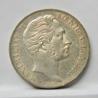 Bavaria 1855 silver 2 Gulden Madonna monument