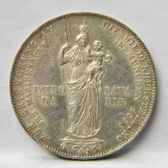 Bavaria 1855 silver 2 Gulden Madonna