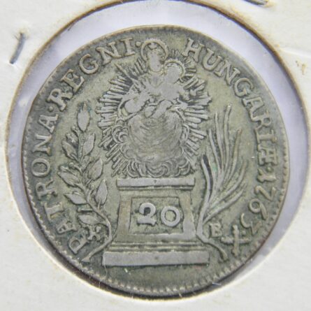 Hungary 1763KB silver 20 Krajczar