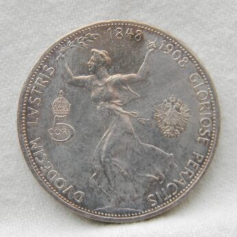 Austria 1908 silver 5 Corona