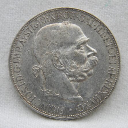 Austria 1900 silver 5 Corona XF