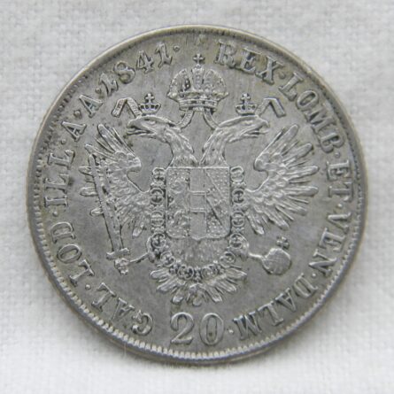 Austria 1841A silver 20 Kreuzer