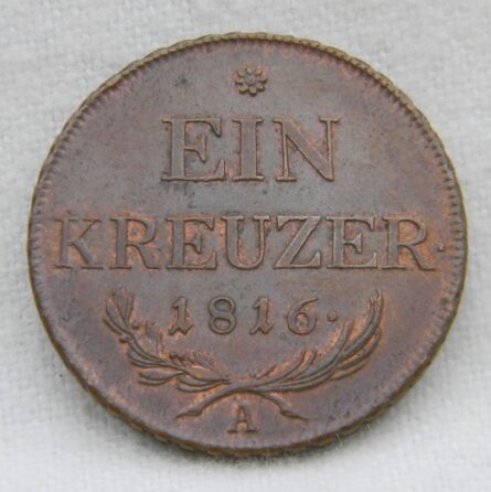 Austria 1816A copper Kreuzer