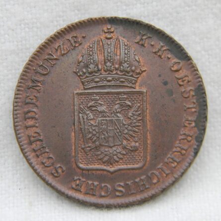 Austria 1816A copper Kreuzer