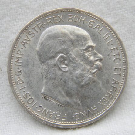 Austria 1913 silver 2 Corona