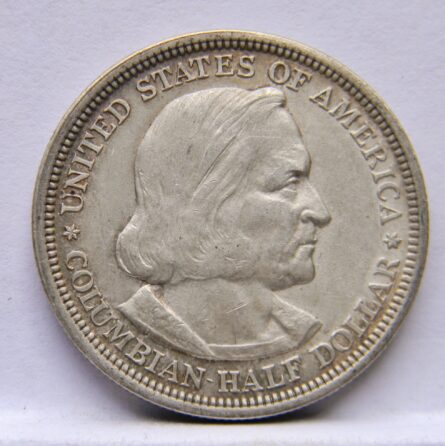 USA 1893 silver Columbus Half Dollar