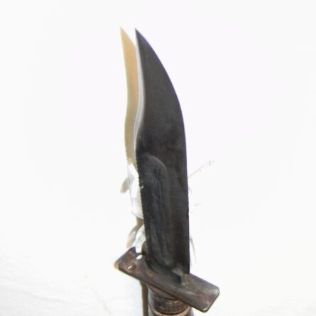 Early Vietnam War USAF 1958-1959 CAMILLUS 6-in blade Jet Pilot Knife; original leather scabbard, honing stone - Image 9