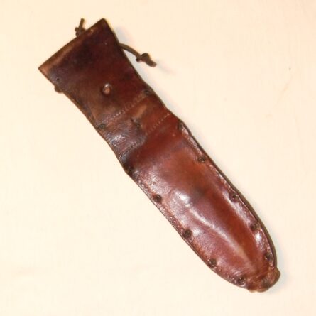 Early Vietnam War USAF 1958-1959 CAMILLUS 6-in blade Jet Pilot Knife; original leather scabbard, honing stone - Image 3