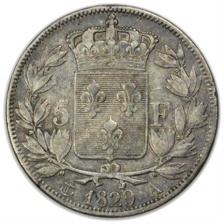 France 1829A silver 5 Francs