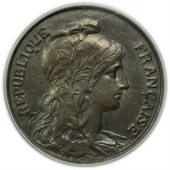 France 1907 bronze 5 Centimes