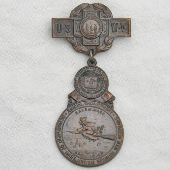 Spanish-American War Veterans badge 1913 Salem MA encampment