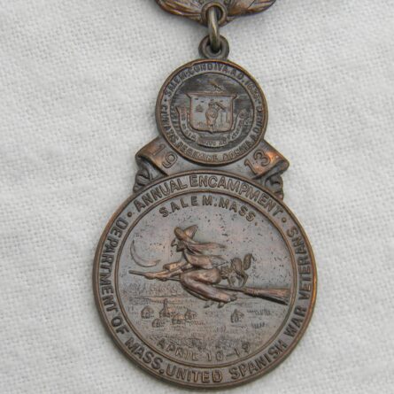 Spanish-American War Veterans badge 1913 Salem MA encampment