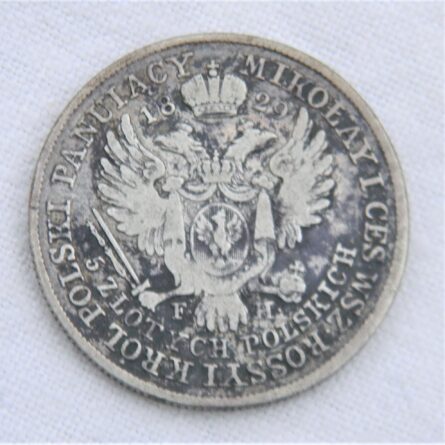 Poland 1829 silver 5 Zlotych