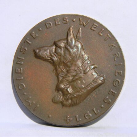 Germany Karl Goetz 1914 Red Cross War Dogs medal