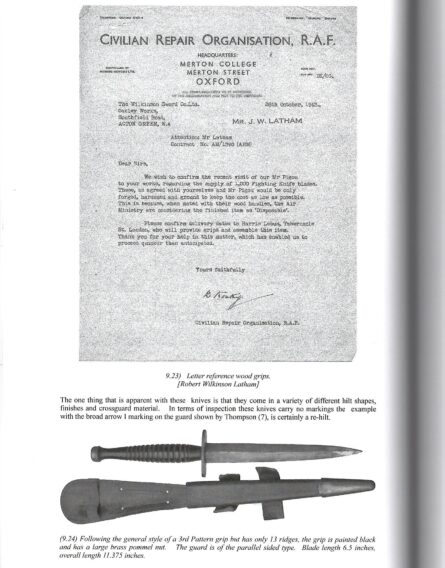 British WW2 FS dagger-wood handle