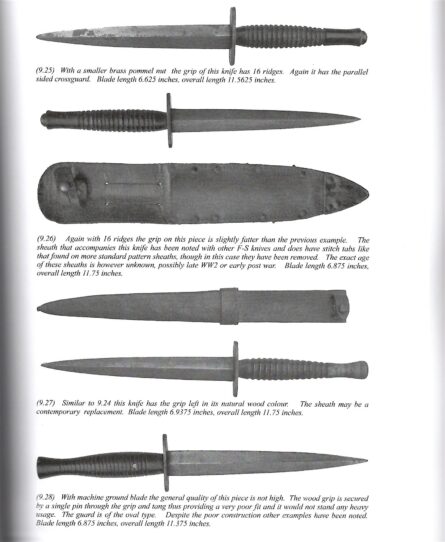 British WW2 FS dagger-wood handle