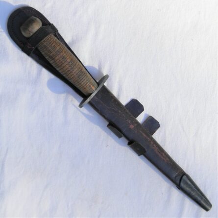 WW2 Fairbairn-Sykes style dagger wood handle