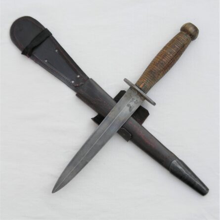 WW2 Fairbairn-Sykes style dagger wood handle