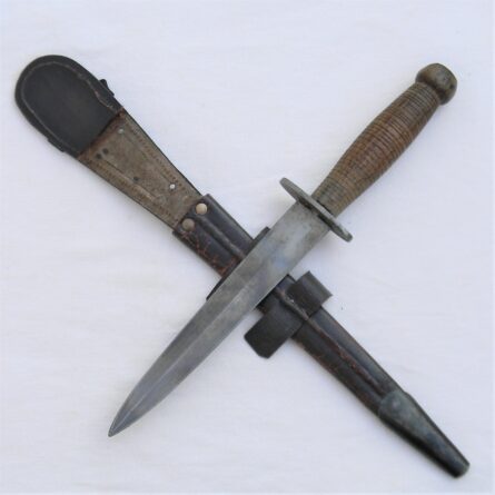 WW2 Fairbairn-Sykes style dagger wood handle