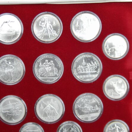 USSR silver 1980 Moscow Olympics 28-coin set