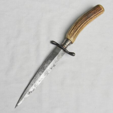 Germany WW1 Campfmesser fighting knife stag handle