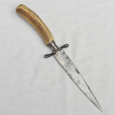 Germany WW1 Campfmesser fighting knife stag handle