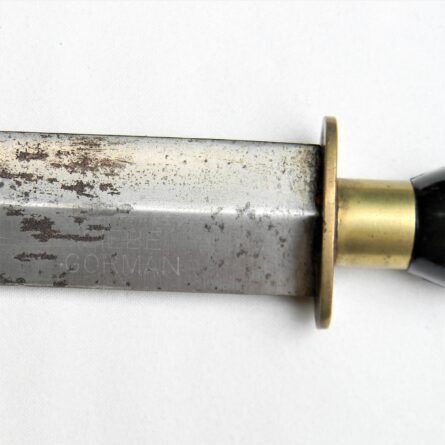 WW2 era British Royal Navy diving knife manufactured by Siebe Gorman, original brass scabbard - Image 11