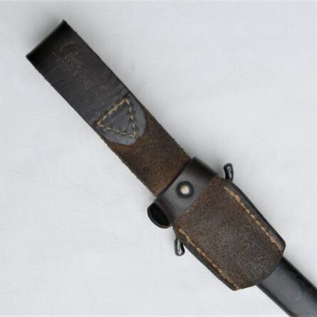 Germany WW2 era officer's Dienstwaffe (service weapon) made by Ernest Pack & Sohne, Solingen, stag handle, original scabbard, frog; RARE - Image 5