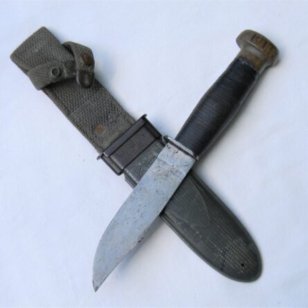 WW2 MK1 Fighting Knife wood pommel