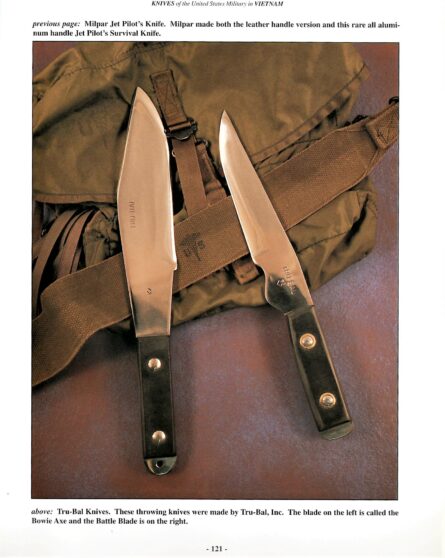 Vietnam War era TRU-BAL fighting knives