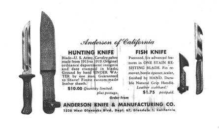 Anderson knives ad, M1913 conversion fighter